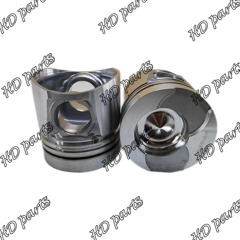 6137-32-2110 6137-32-201 Mesin Diesel Piston 4D105 S4D105-5A S4D105-5B PC220-2 PC220LC-2