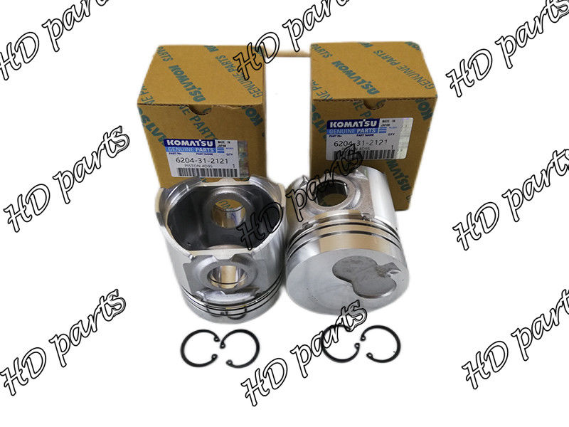 4D95S-W-1 Mesin Diesel Piston 6202-32-2140 6201-32-2121 Tinggi 104mm Untuk KOMATSU