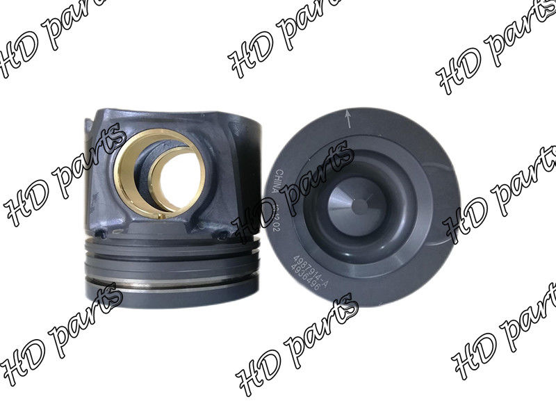 8.9L 6LTAA ISB6.7 ISB6.7L Piston mesin lengan tembaga bertatahkan Bagian 4987914 4936496 Untuk Cummins