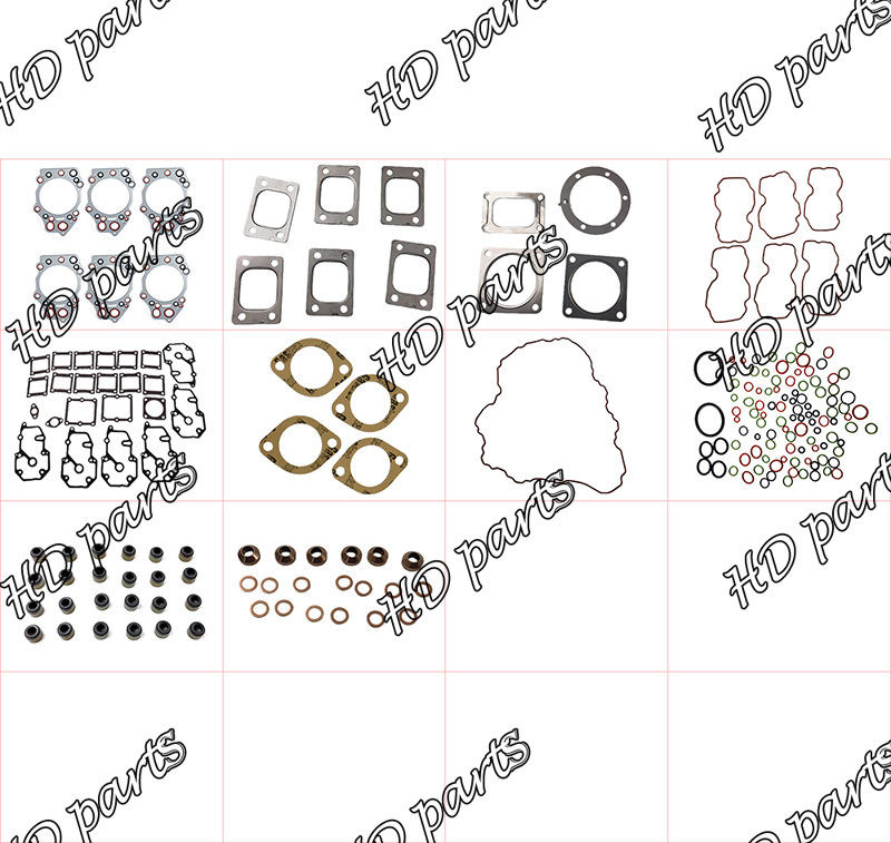 Kit Perbaikan Gasket 6D140-2 6217-K1-9900 Untuk Set Suku Cadang Perbaikan Mesin Komatsu