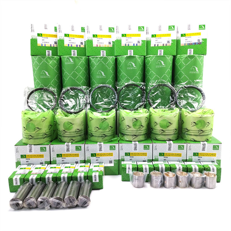 6BD1 Silinder Liner Piston Kit Rign 1-11261118-0 1-12111777-0 5-12121055-0 Untuk Mesin Penggali Isuzu
