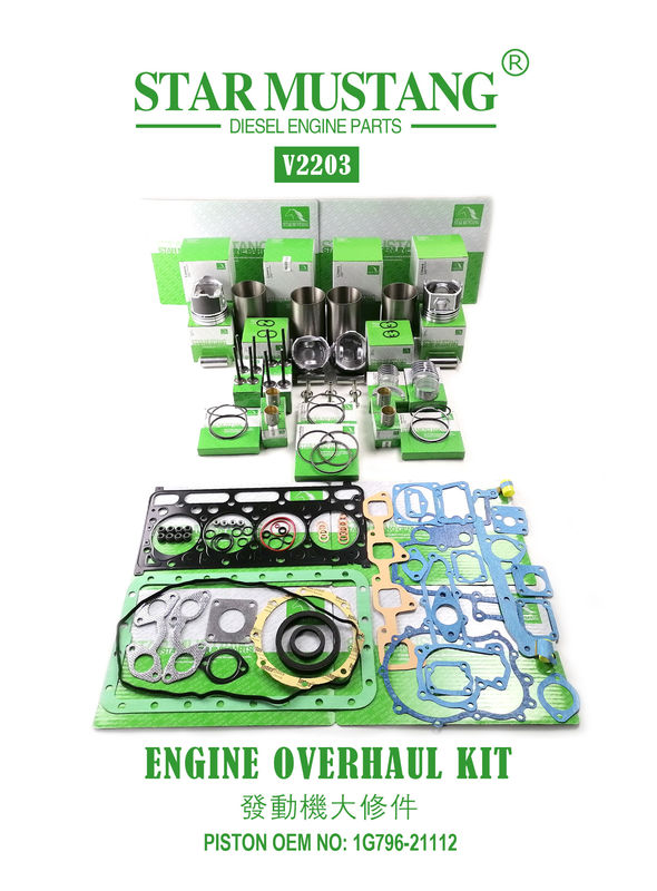 High Quality Overhaul Repair Parts Set V2203 V2403 1G780-21113 1G796-21112 1J884-21110 Untuk Mesin Kubota Mini Excavator
