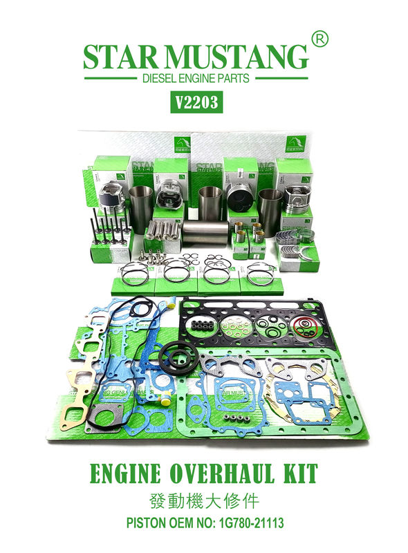High Quality Overhaul Repair Parts Set V2203 V2403 1G780-21113 1G796-21112 1J884-21110 Untuk Mesin Kubota Mini Excavator