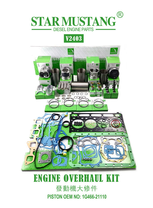 High Quality Overhaul Repair Parts Set V2203 V2403 1G780-21113 1G796-21112 1J884-21110 Untuk Mesin Kubota Mini Excavator