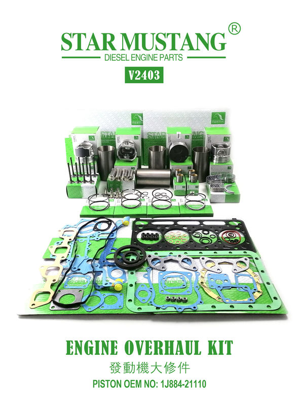 High Quality Overhaul Repair Parts Set V2203 V2403 1G780-21113 1G796-21112 1J884-21110 Untuk Mesin Kubota Mini Excavator