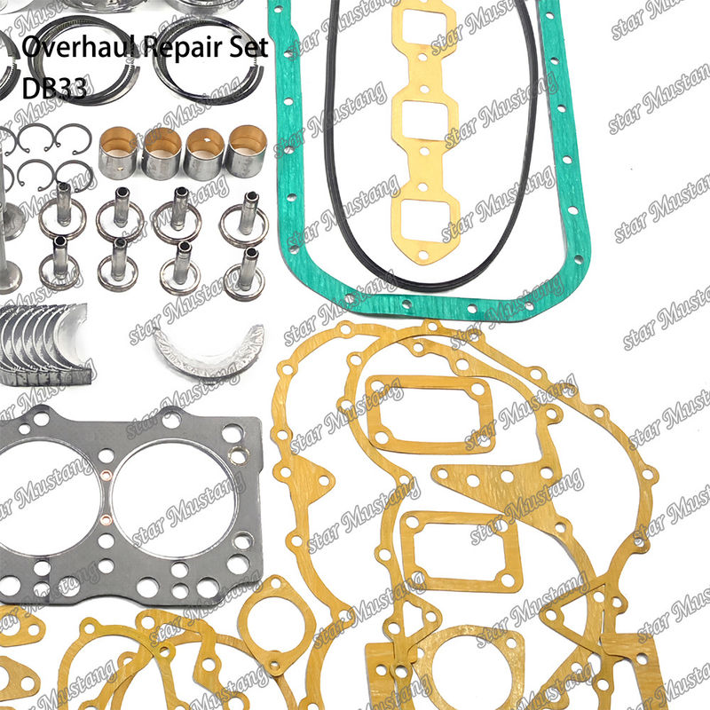 DB33 Overhaul Repair Kit Cylinder Liner Piston Kit Gasket Kit Valve Seat Guide Main Bearing Con Rod Bearing Untuk Doosan
