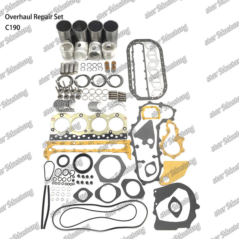 C190 Overhaul Repair Set Cylinder Liner Piston Kit Gasket Kit Valve Seat Guide Main Bearing Con Rod Bearing Untuk Isuzu