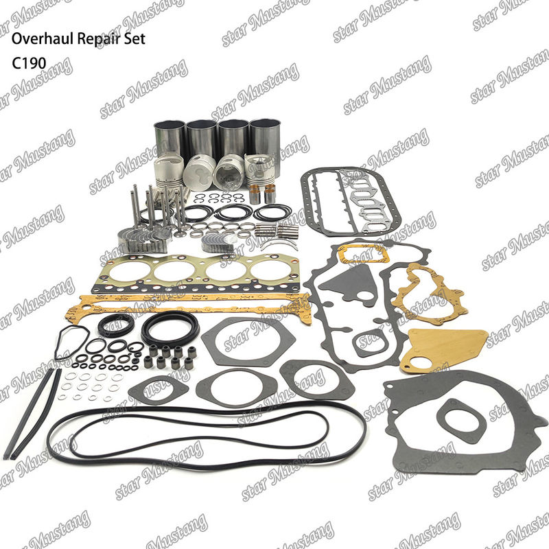 C190 Overhaul Repair Set Cylinder Liner Piston Kit Gasket Kit Valve Seat Guide Main Bearing Con Rod Bearing Untuk Isuzu