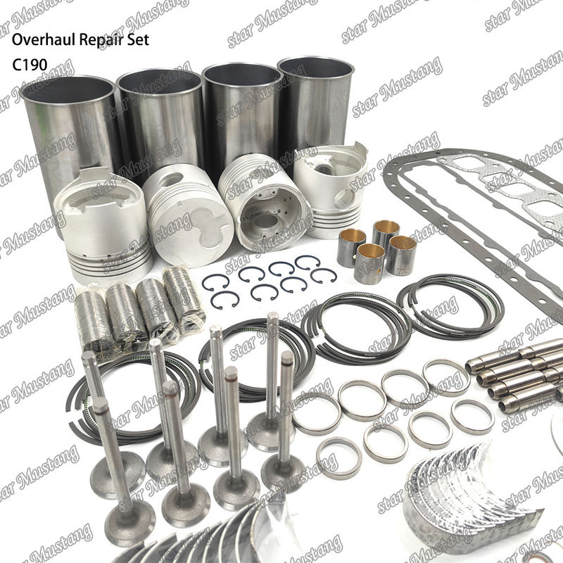 C190 Overhaul Repair Set Cylinder Liner Piston Kit Gasket Kit Valve Seat Guide Main Bearing Con Rod Bearing Untuk Isuzu