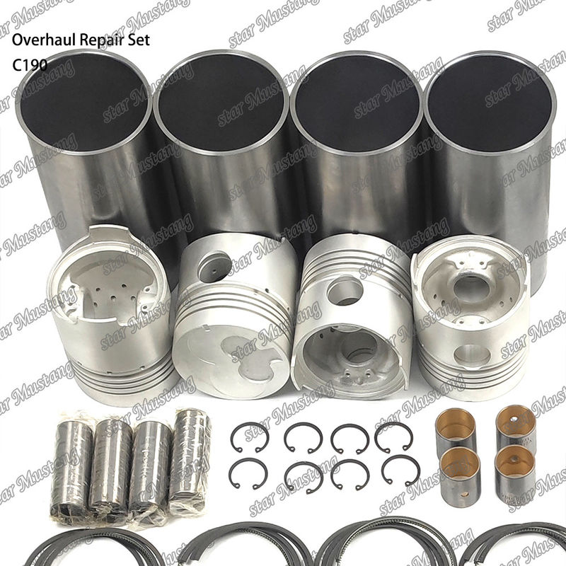 C190 Overhaul Repair Set Cylinder Liner Piston Kit Gasket Kit Valve Seat Guide Main Bearing Con Rod Bearing Untuk Isuzu
