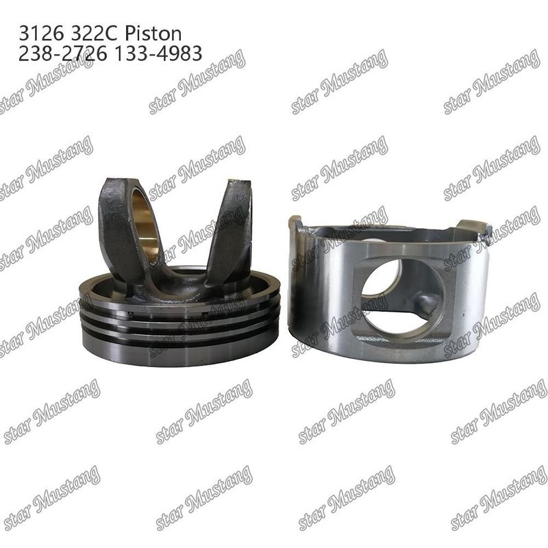 Piston 3126 322C Kamar pembakaran 74mm 238-2726 133-4983 Cocok untuk Bagian Mesin Diesel Caterpillar