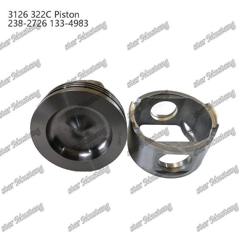 Piston 3126 322C Kamar pembakaran 74mm 238-2726 133-4983 Cocok untuk Bagian Mesin Diesel Caterpillar