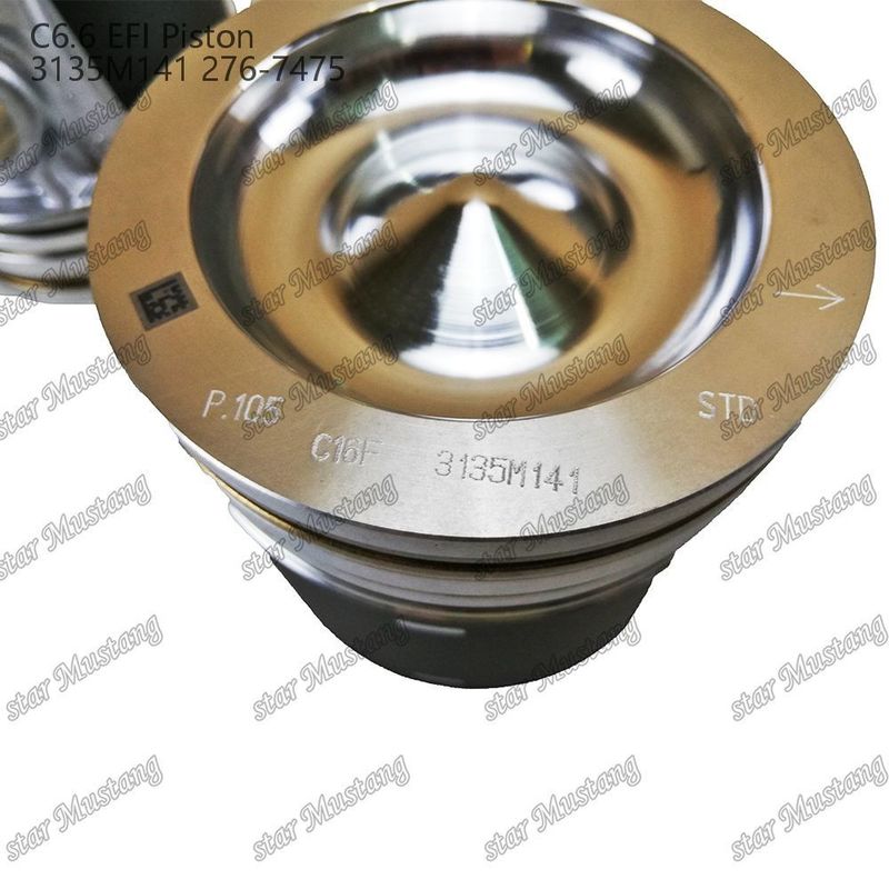 Piston C6.6 EFI 3135M141 276-7475 Untuk Penggali Perkins Caterpillar Dan Peralatan Teknik