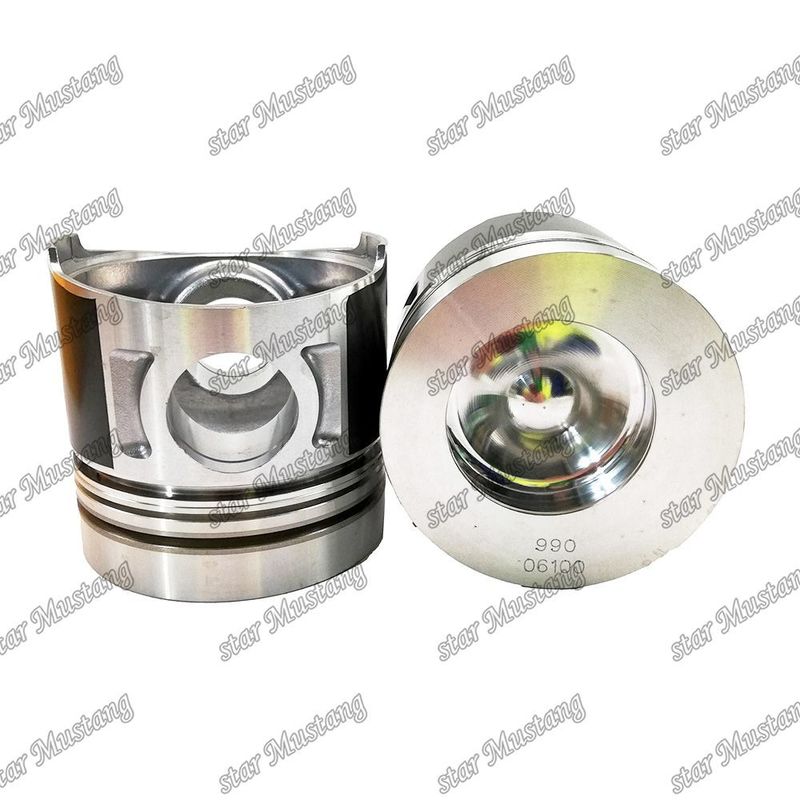 Piston S6K S6KT 3066 E320C Intercooling 58mm Kamar pembakaran 297-7753 Untuk mesin diesel Caterpillar Mitsubishi
