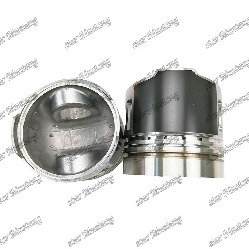 Piston S6K S6KT 3066 E320C Intercooling 58mm Kamar pembakaran 297-7753 Untuk mesin diesel Caterpillar Mitsubishi