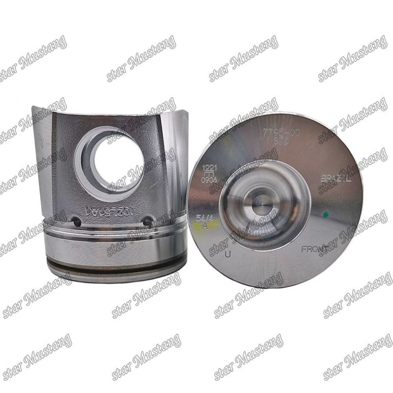 Piston 4BT 4D102 6BT 6BT5.9 6D102 50mm Kamar pembakaran 6738-31-2110 6738-31-2111 3957795 3807795 Untuk Cummins Komatsu