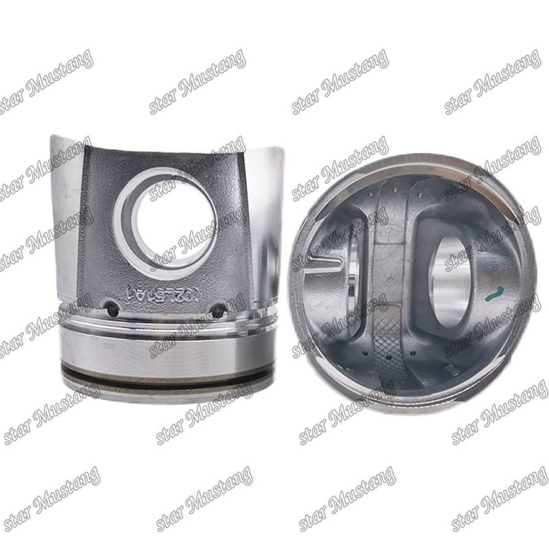 Piston 4BT 4D102 6BT 6BT5.9 6D102 50mm Kamar pembakaran 6738-31-2110 6738-31-2111 3957795 3807795 Untuk Cummins Komatsu