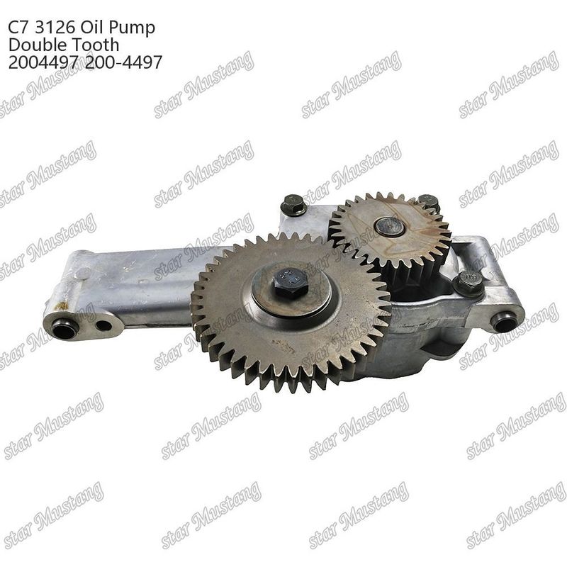 Pompa minyak C7 3126 Double Gear 2004497 200-4497 Untuk CATERPILLAR Bagian perbaikan mesin diesel