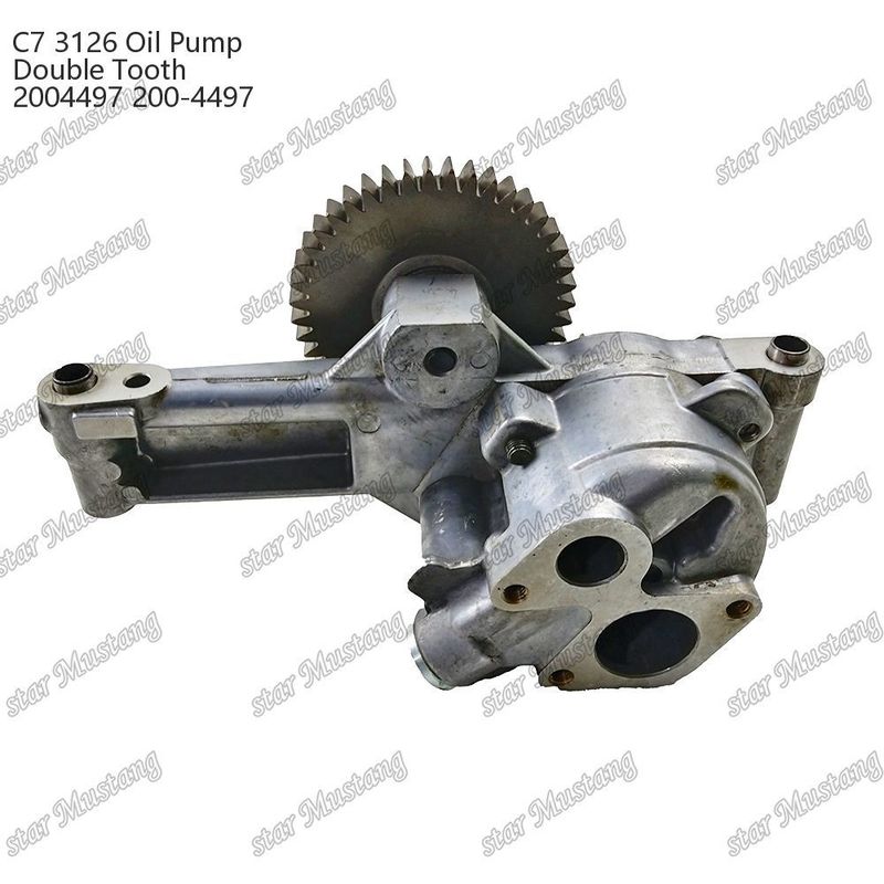 Pompa minyak C7 3126 Double Gear 2004497 200-4497 Untuk CATERPILLAR Bagian perbaikan mesin diesel