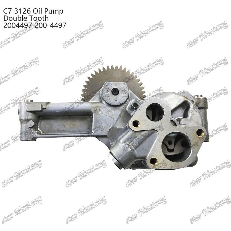 Pompa minyak C7 3126 Double Gear 2004497 200-4497 Untuk CATERPILLAR Bagian perbaikan mesin diesel