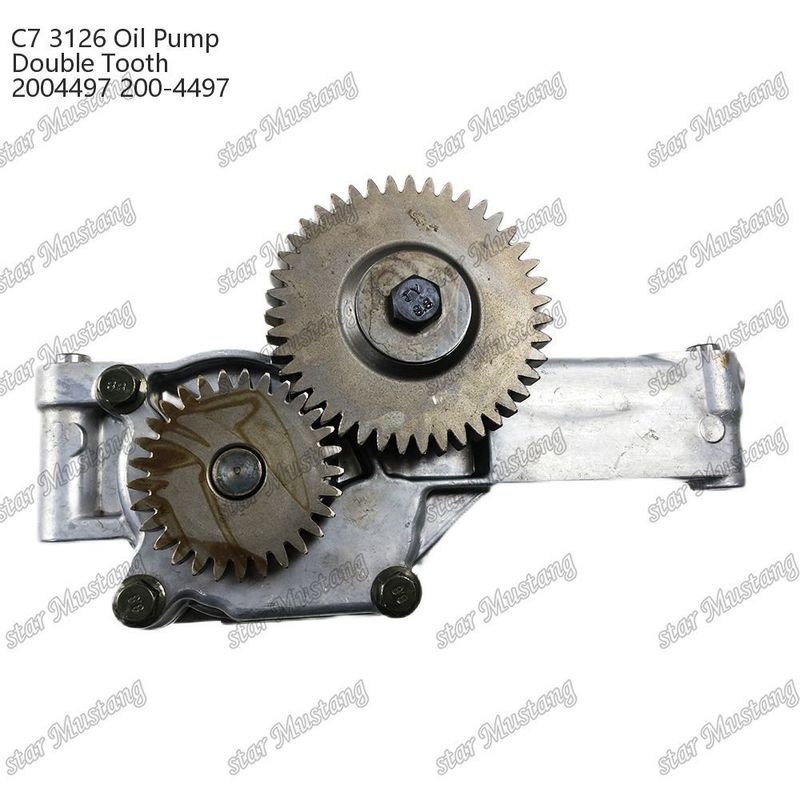 Pompa minyak C7 3126 Double Gear 2004497 200-4497 Untuk CATERPILLAR Bagian perbaikan mesin diesel