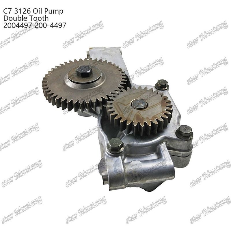 Pompa minyak C7 3126 Double Gear 2004497 200-4497 Untuk CATERPILLAR Bagian perbaikan mesin diesel