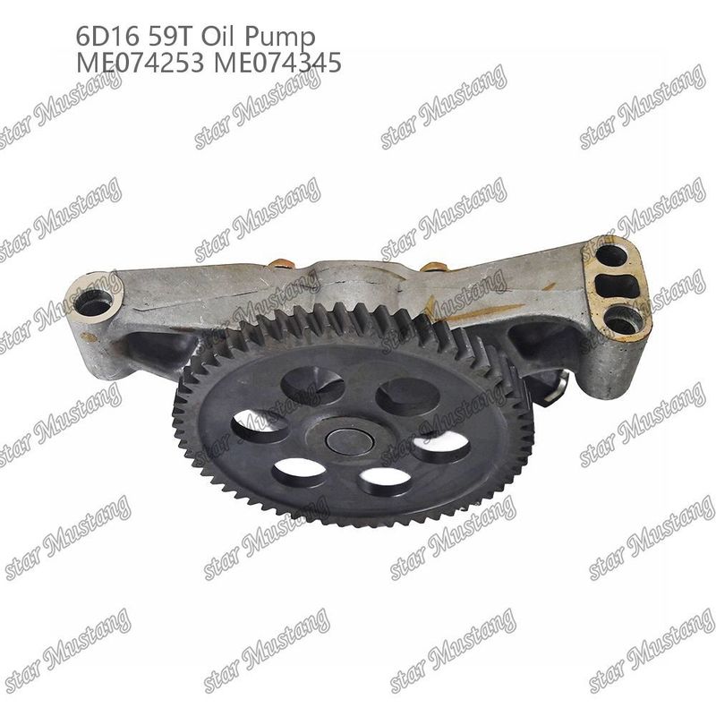 Pompa minyak mesin 6D16 59 Gigi ME074253 ME074345 Untuk suku cadang mesin Mitsubishi
