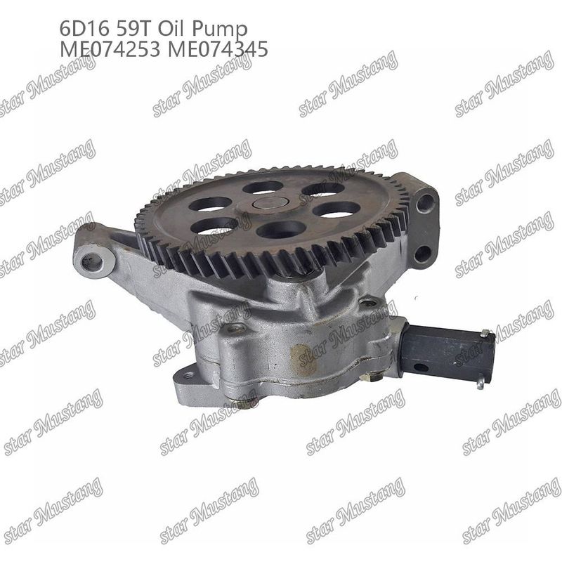 Pompa minyak mesin 6D16 59 Gigi ME074253 ME074345 Untuk suku cadang mesin Mitsubishi