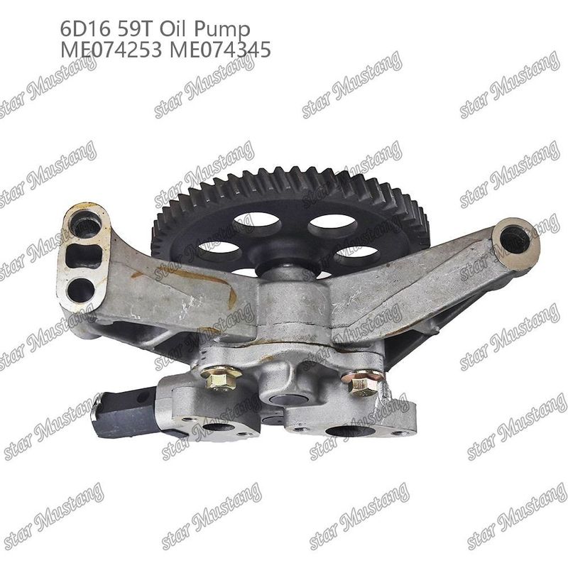 Pompa minyak mesin 6D16 59 Gigi ME074253 ME074345 Untuk suku cadang mesin Mitsubishi