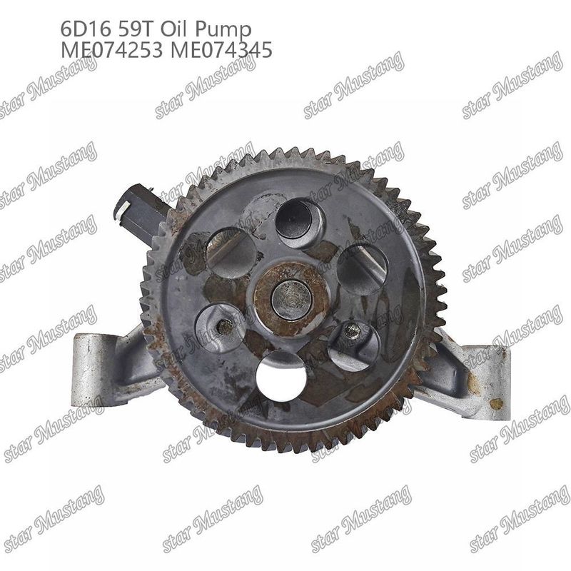 Pompa minyak mesin 6D16 59 Gigi ME074253 ME074345 Untuk suku cadang mesin Mitsubishi