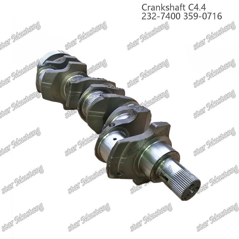 Crankshaft C4.4 baja tempa EFI 63mm Dengan Spline 232-7400 359-071 Untuk Bagian Perbaikan Mesin Diesel Caterpillar