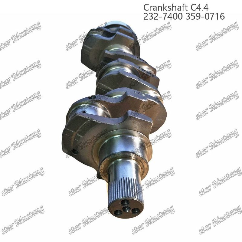 Crankshaft C4.4 baja tempa EFI 63mm Dengan Spline 232-7400 359-071 Untuk Bagian Perbaikan Mesin Diesel Caterpillar