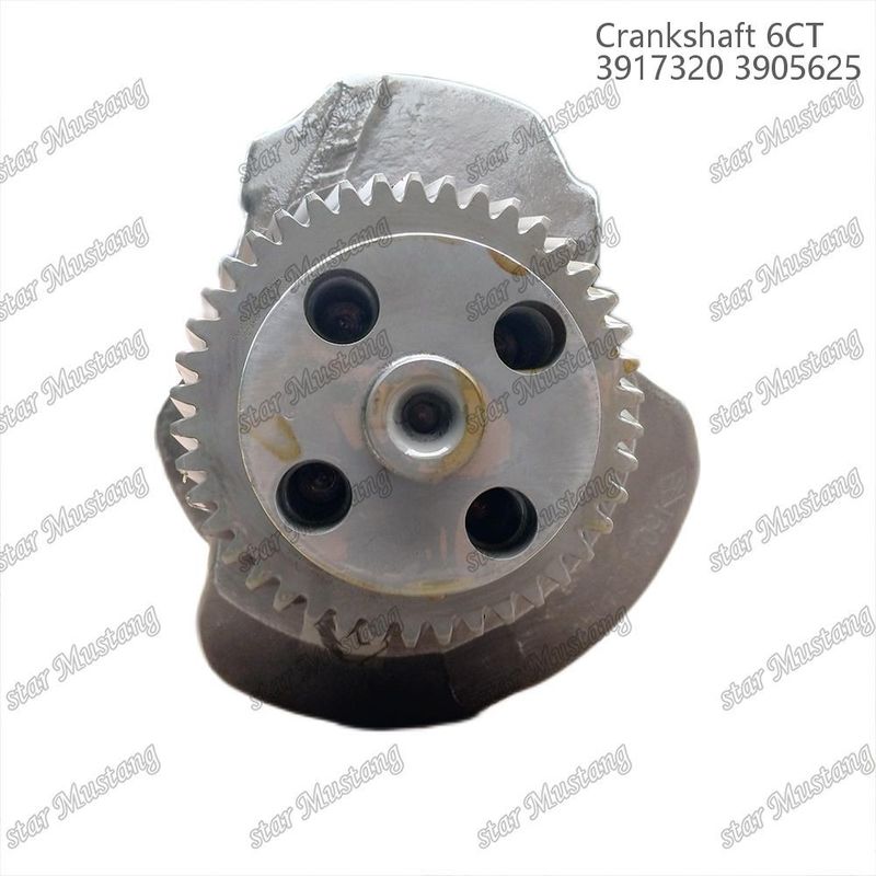 Crankshaft 6CT 3917320 3905625 Baja tempa dengan Gear untuk Bagian perbaikan mesin diesel Cummins