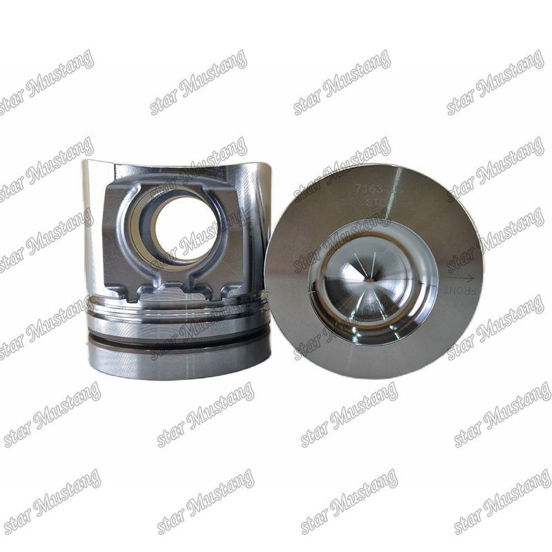 Piston 4BT3.9 6BT5.9 59mm Kamar pembakaran 3907163 Untuk bagian perbaikan mesin diesel Cummins