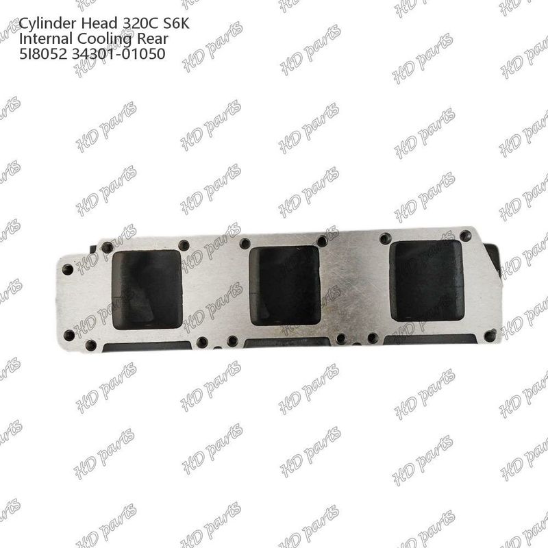 Kepala Silinder 320C S6K Pendingin internal Belakang 5I8052 34301-01050 Untuk suku cadang mesin Mitsubishi