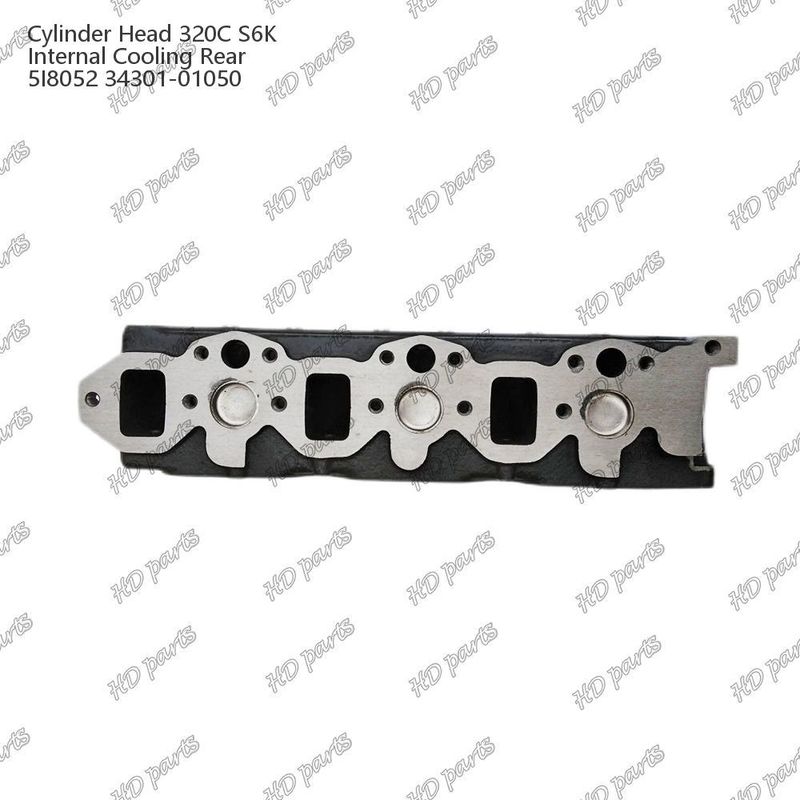 Kepala Silinder 320C S6K Pendingin internal Belakang 5I8052 34301-01050 Untuk suku cadang mesin Mitsubishi