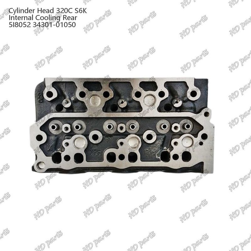 Kepala Silinder 320C S6K Pendingin internal Belakang 5I8052 34301-01050 Untuk suku cadang mesin Mitsubishi