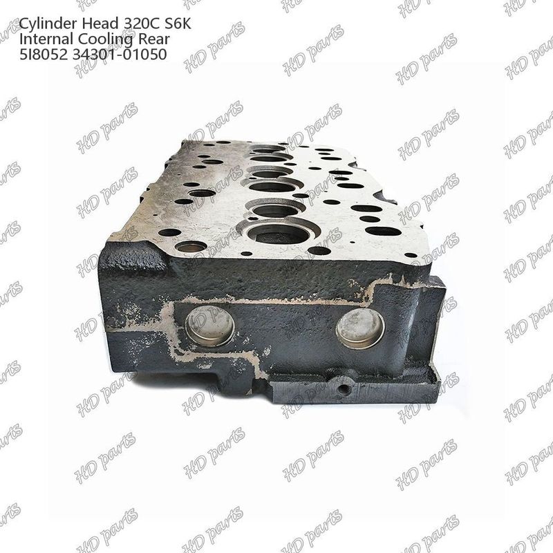 Kepala Silinder 320C S6K Pendingin internal Belakang 5I8052 34301-01050 Untuk suku cadang mesin Mitsubishi