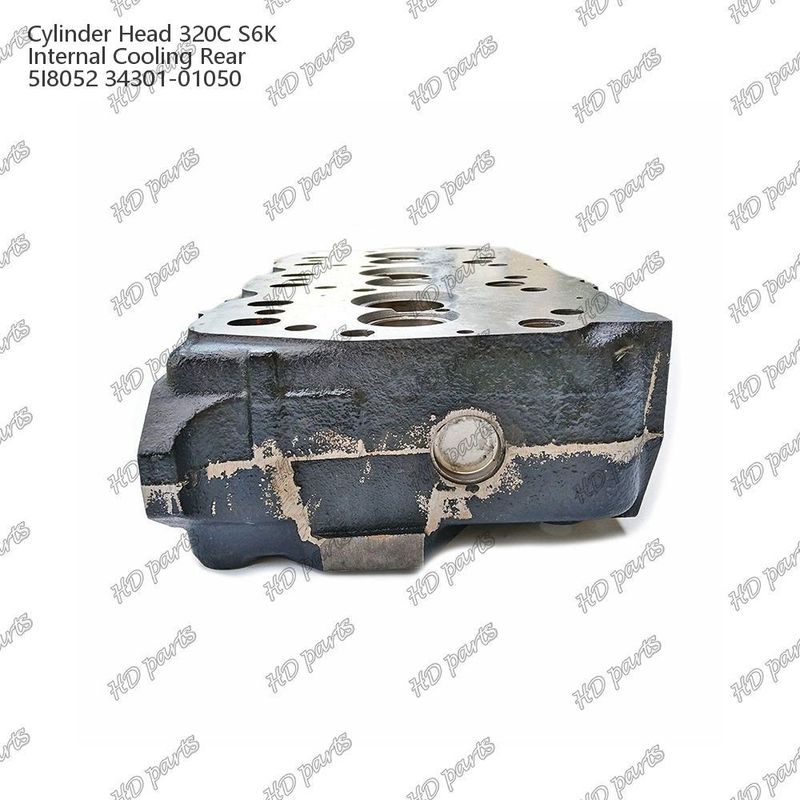 Kepala Silinder 320C S6K Pendingin internal Belakang 5I8052 34301-01050 Untuk suku cadang mesin Mitsubishi