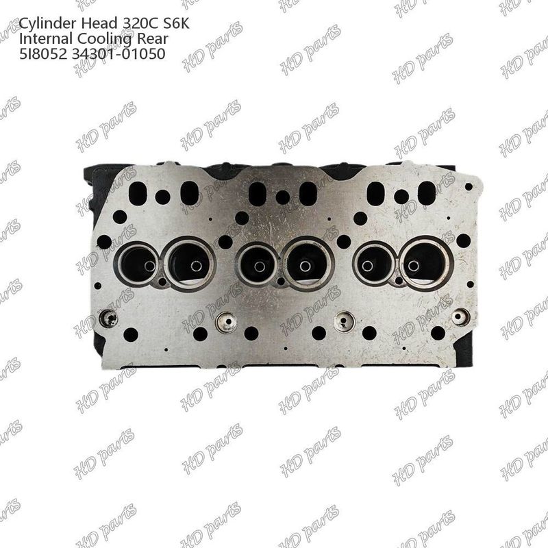 Kepala Silinder 320C S6K Pendingin internal Belakang 5I8052 34301-01050 Untuk suku cadang mesin Mitsubishi