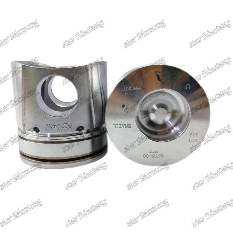 Piston 6BT5.9 3928673 50mm Kamar pembakaran Untuk bagian perbaikan mesin diesel Cummins