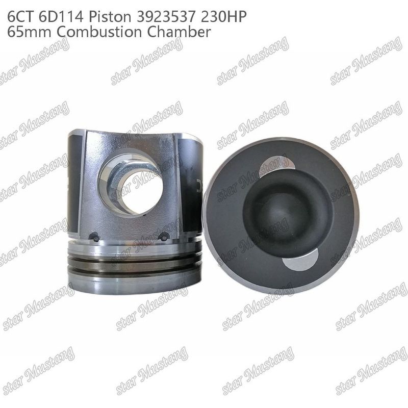 Piston 6CT 6D114 230HP 3923537 65mm Kamar Pembakaran Untuk Bagian Perbaikan Mesin Diesel Cummins