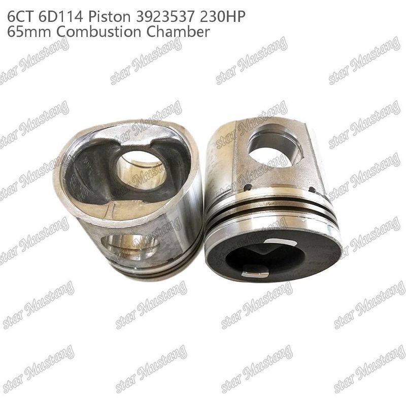 Piston 6CT 6D114 230HP 3923537 65mm Kamar Pembakaran Untuk Bagian Perbaikan Mesin Diesel Cummins