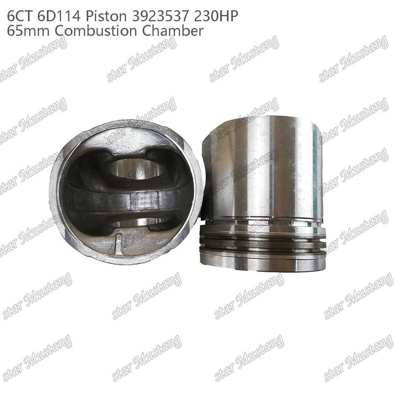 Piston 6CT 6D114 230HP 3923537 65mm Kamar Pembakaran Untuk Bagian Perbaikan Mesin Diesel Cummins