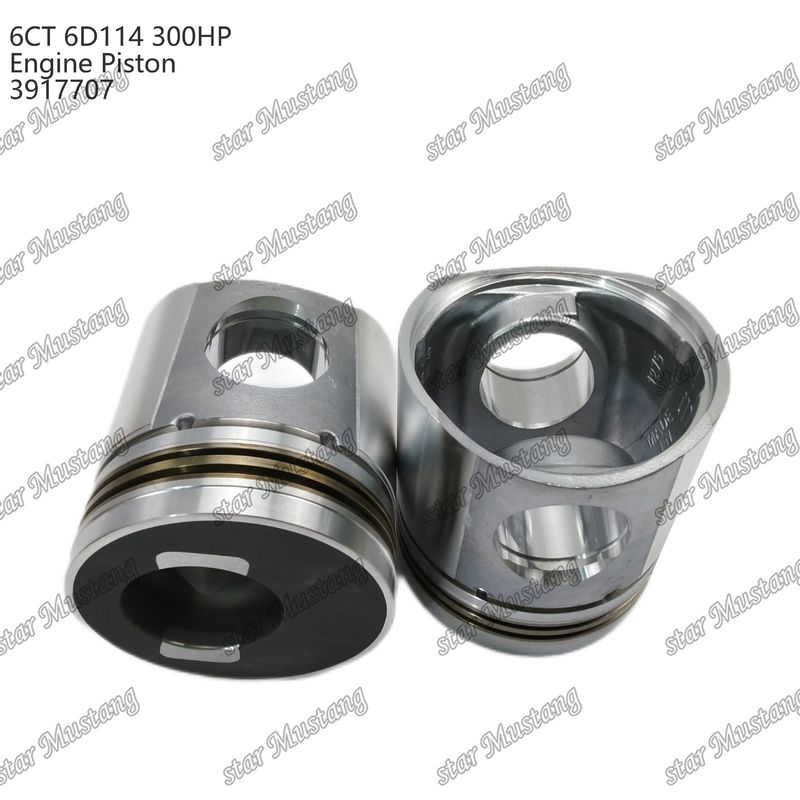Piston 6CT 6D114 300HP 3917707 55mm Kamar Pembakaran Untuk Bagian Perbaikan Mesin Diesel Cummins