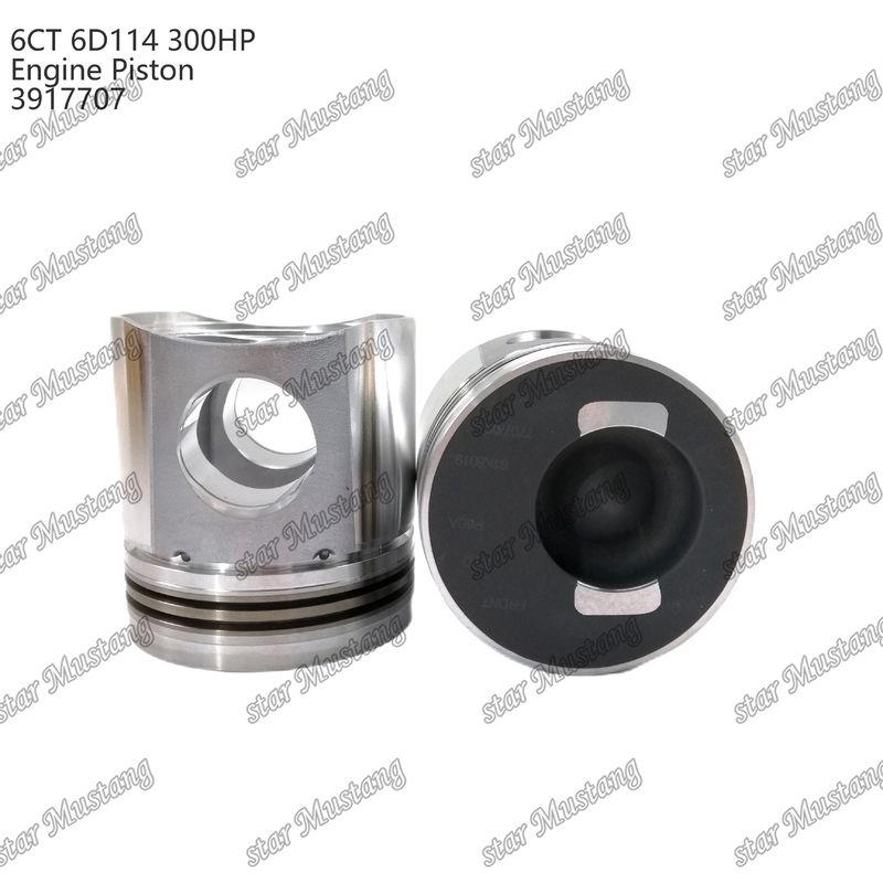 Piston 6CT 6D114 300HP 3917707 55mm Kamar Pembakaran Untuk Bagian Perbaikan Mesin Diesel Cummins