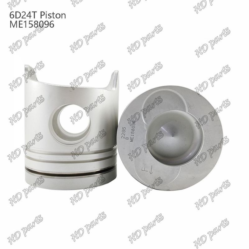 Piston 6D24T Kamar pembakaran 69mm 3.3 bermiring ganda x3x4mm ME158096 Untuk suku cadang mesin Mitsubishi