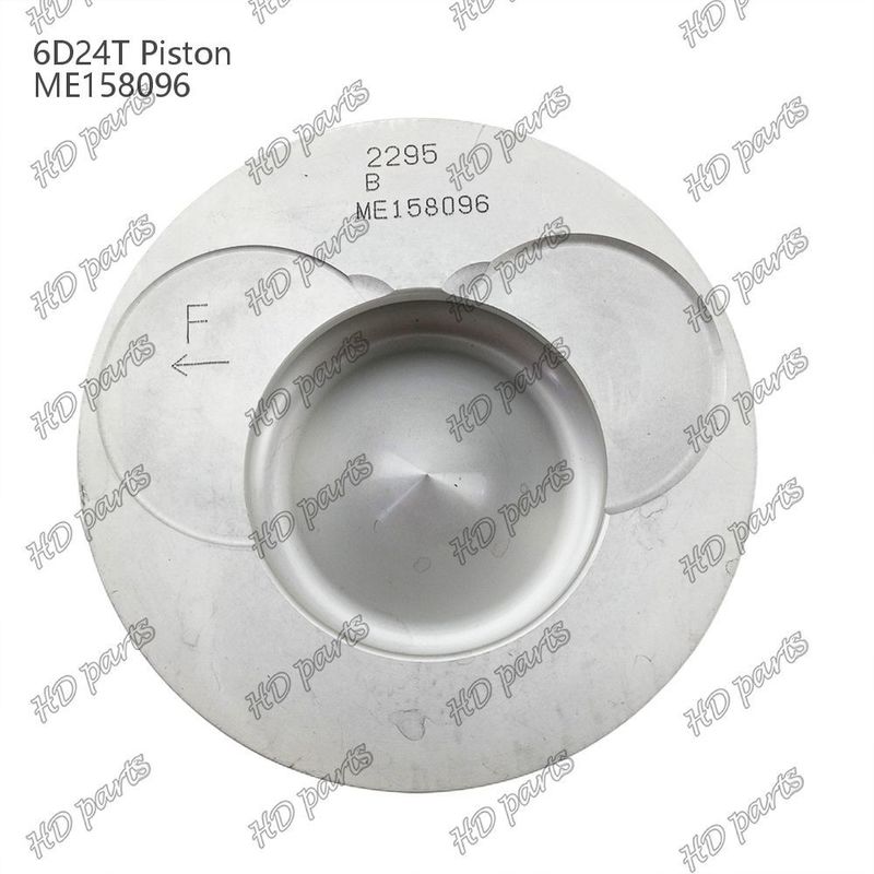 Piston 6D24T Kamar pembakaran 69mm 3.3 bermiring ganda x3x4mm ME158096 Untuk suku cadang mesin Mitsubishi