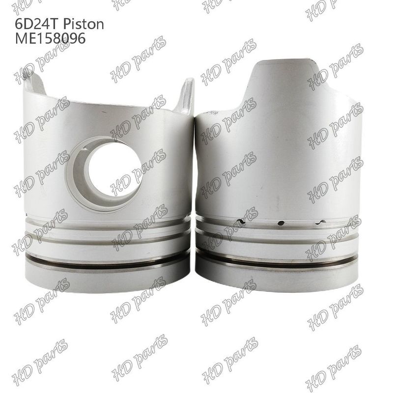 Piston 6D24T Kamar pembakaran 69mm 3.3 bermiring ganda x3x4mm ME158096 Untuk suku cadang mesin Mitsubishi