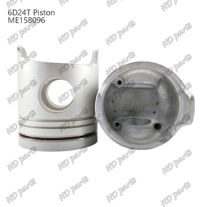 Piston 6D24T Kamar pembakaran 69mm 3.3 bermiring ganda x3x4mm ME158096 Untuk suku cadang mesin Mitsubishi